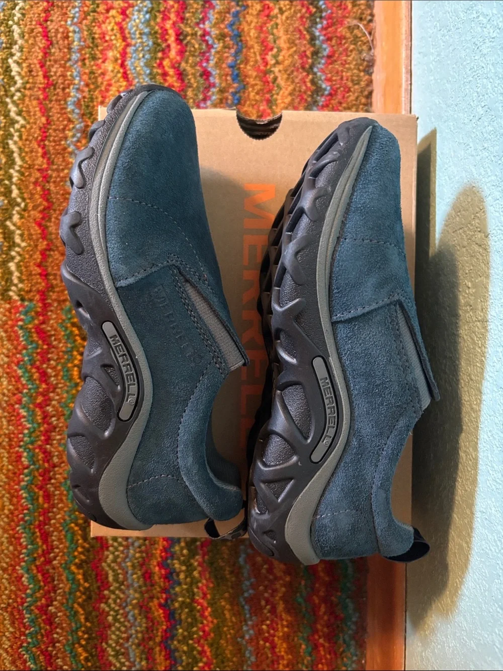 Merrell Little Kids Jungle Moc, Ink Suede Blue, size 2 - NWT